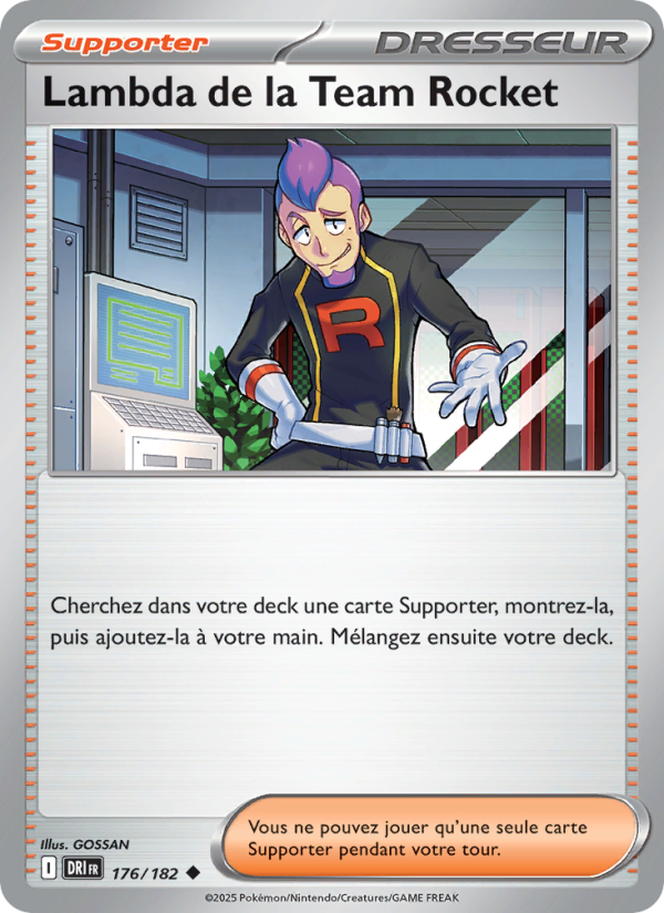 Carte Pokémon Lambda de la Team Rocket 176 Rivalités Destinées