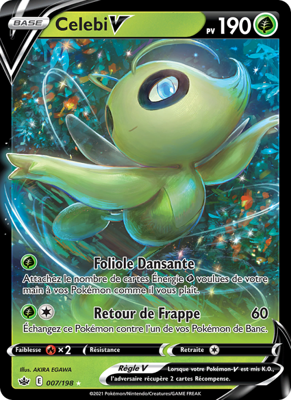 Carte Pokémon Celebi V 7 Règne de Glace