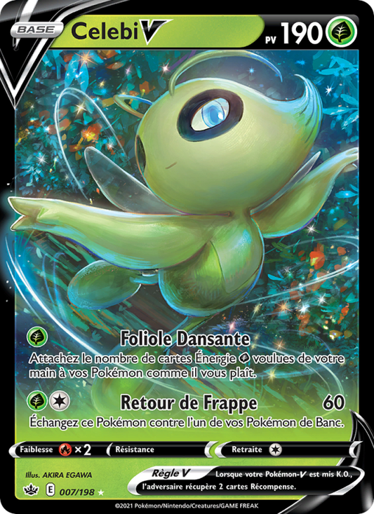 Carte Pokémon Celebi V 7 Règne de Glace