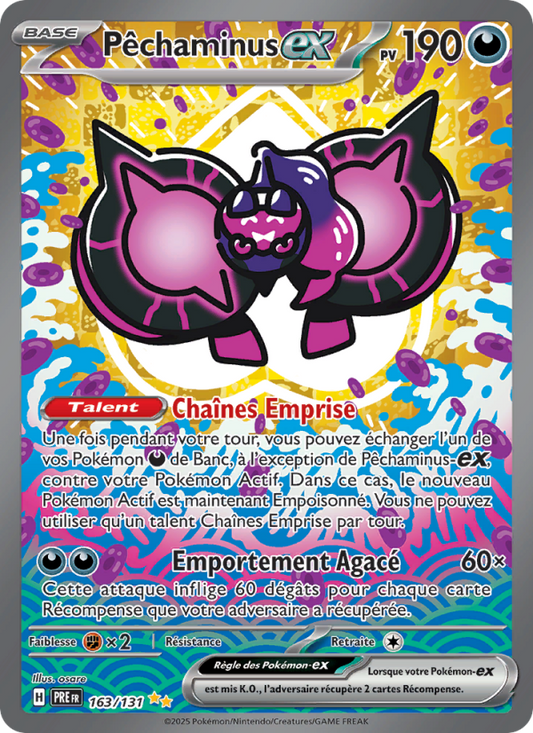 Carte Pokémon Pêchaminus-ex 163 Évolutions Prismatiques