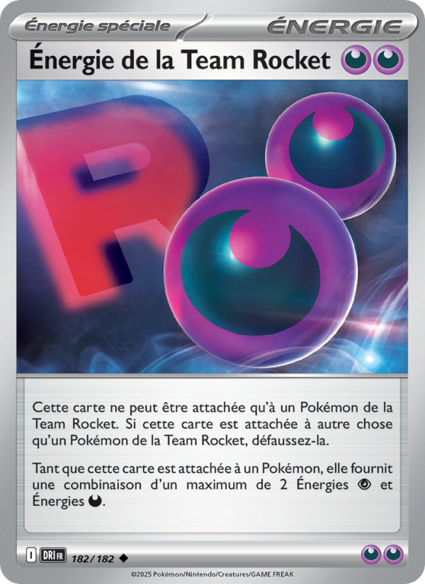 Carte Pokémon Énergie de la Team Rocket 182 Rivalités Destinées