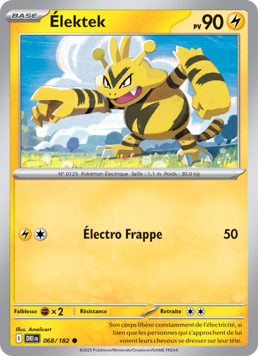 Carte Pokémon Élektek 068 Rivalités Destinées