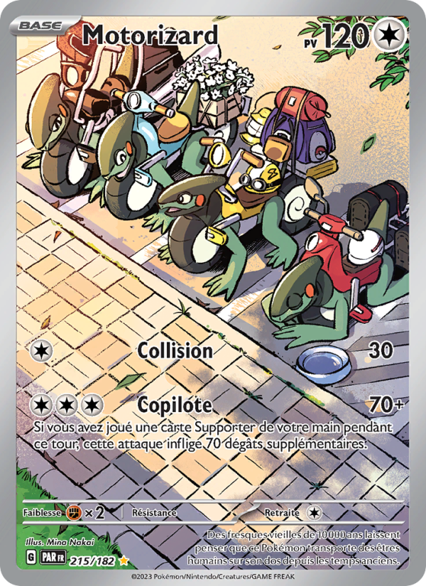 Carte Pokémon Motorizard 215 Faille Paradoxe