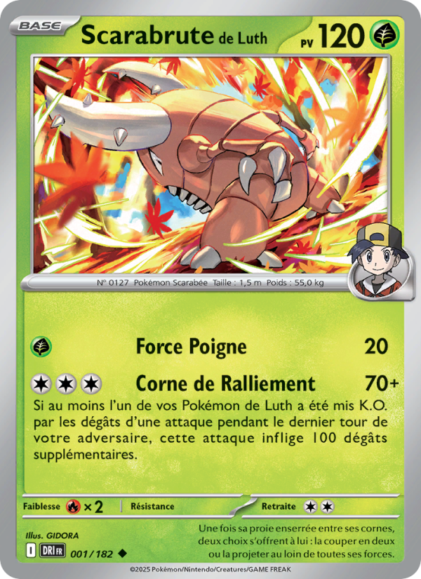 Carte Pokémon Scarabrute de Luth 001 Rivalités Destinées