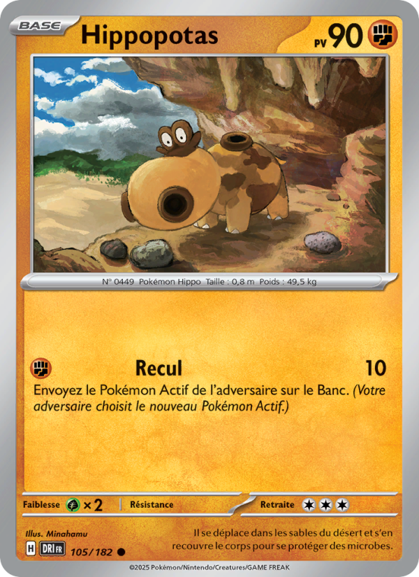 Carte Pokémon Hippopotas 105 Rivalités Destinées