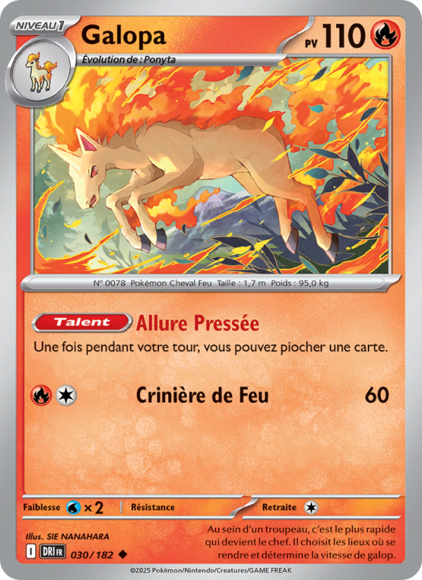 Carte Pokémon Galopa 030 Rivalités Destinées