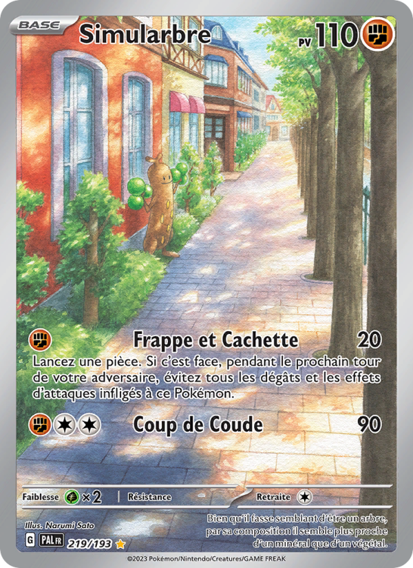 Carte Pokémon Simularbre 219 Évolutions à Paldea