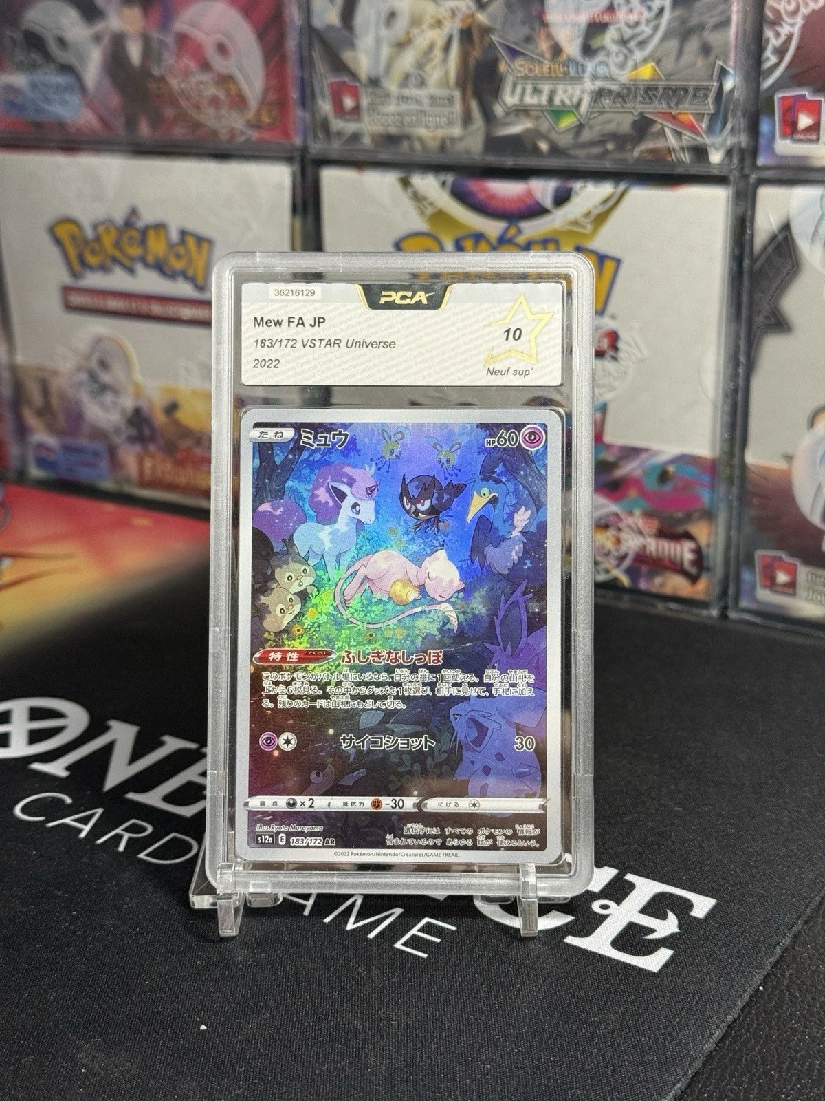 Carte Pokémon PCA 10 – Mew 183/172 AR – VSTAR Universe s12a (2022) Japonaise